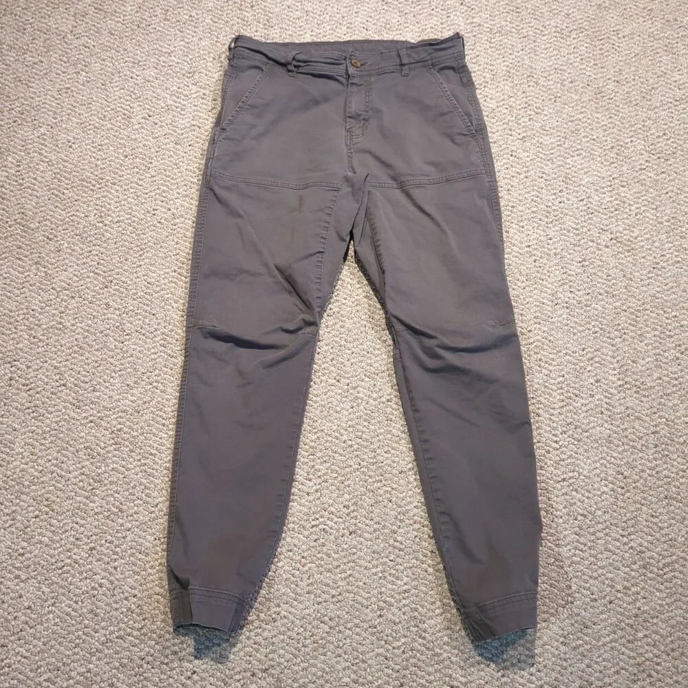 Tentree Twill Everyday Jogger Pants Mens 31 Gray Casual Chino Organic